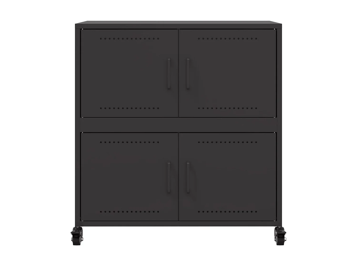 Dressoir 68x39x72 cm staal zwart