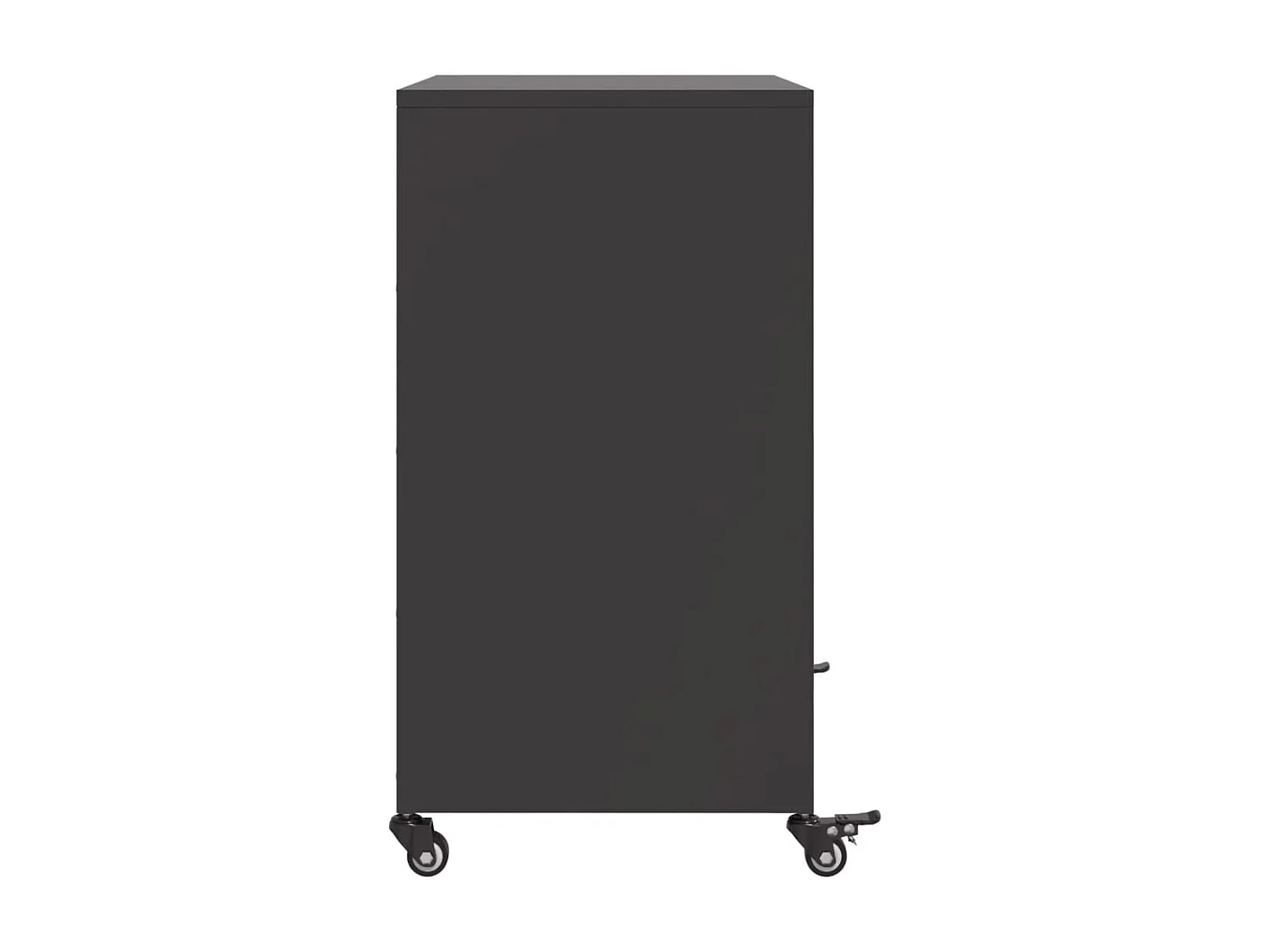 Dressoir 68x39x72 cm staal zwart