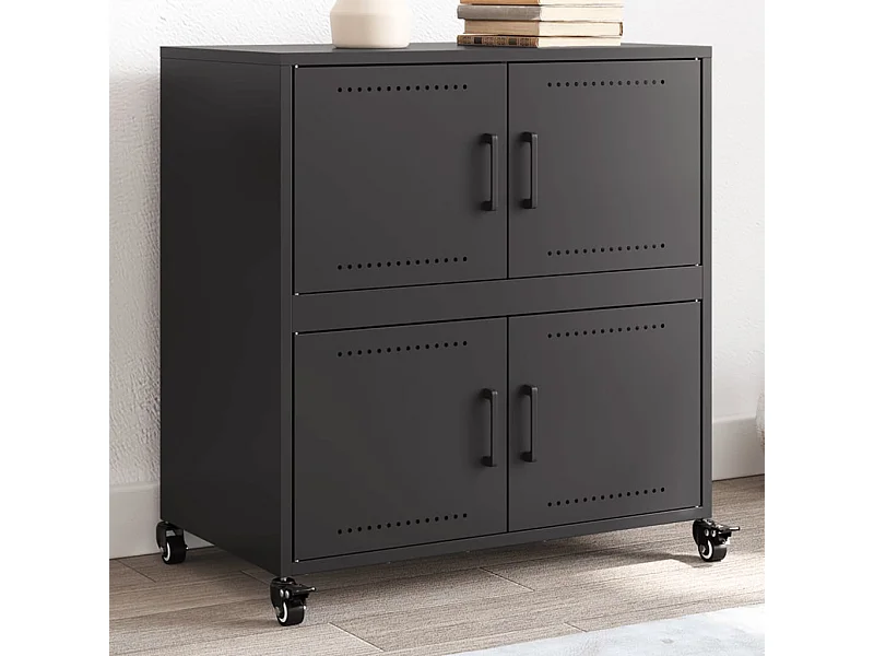 Aparador 68x39x72 cm aço preto