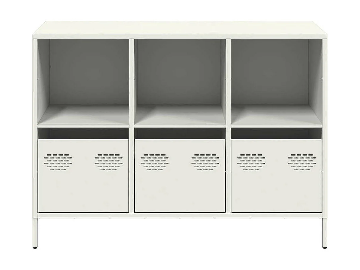 Buffet blanc 101,5x39x73,5 cm acier laminé à froid