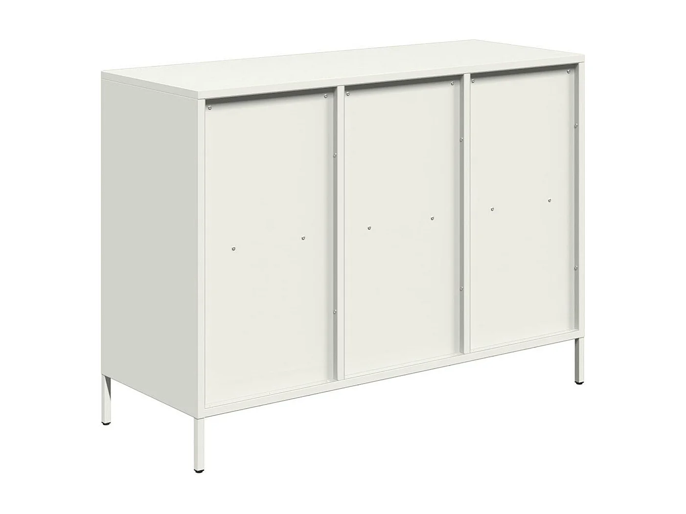 Buffet blanc 101,5x39x73,5 cm acier laminé à froid