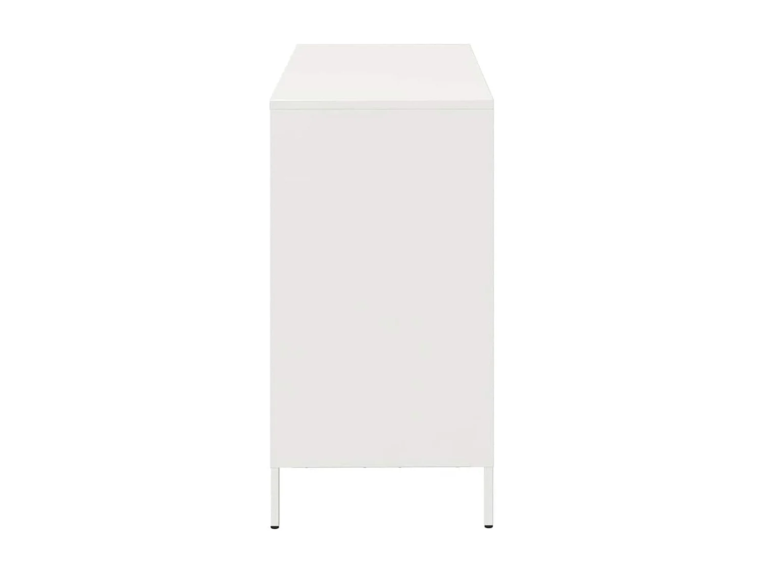 Buffet blanc 101,5x39x73,5 cm acier laminé à froid