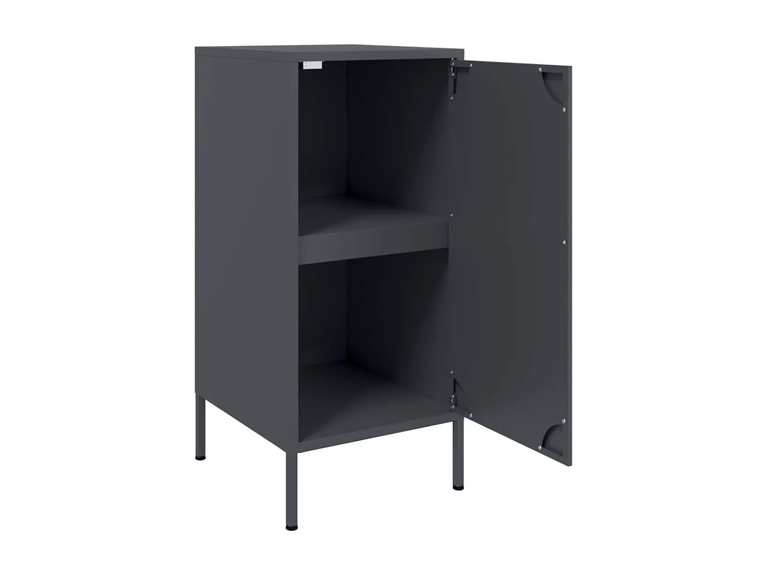 Dressoirs 2 st 36x39x79 cm staal antracietkleurig