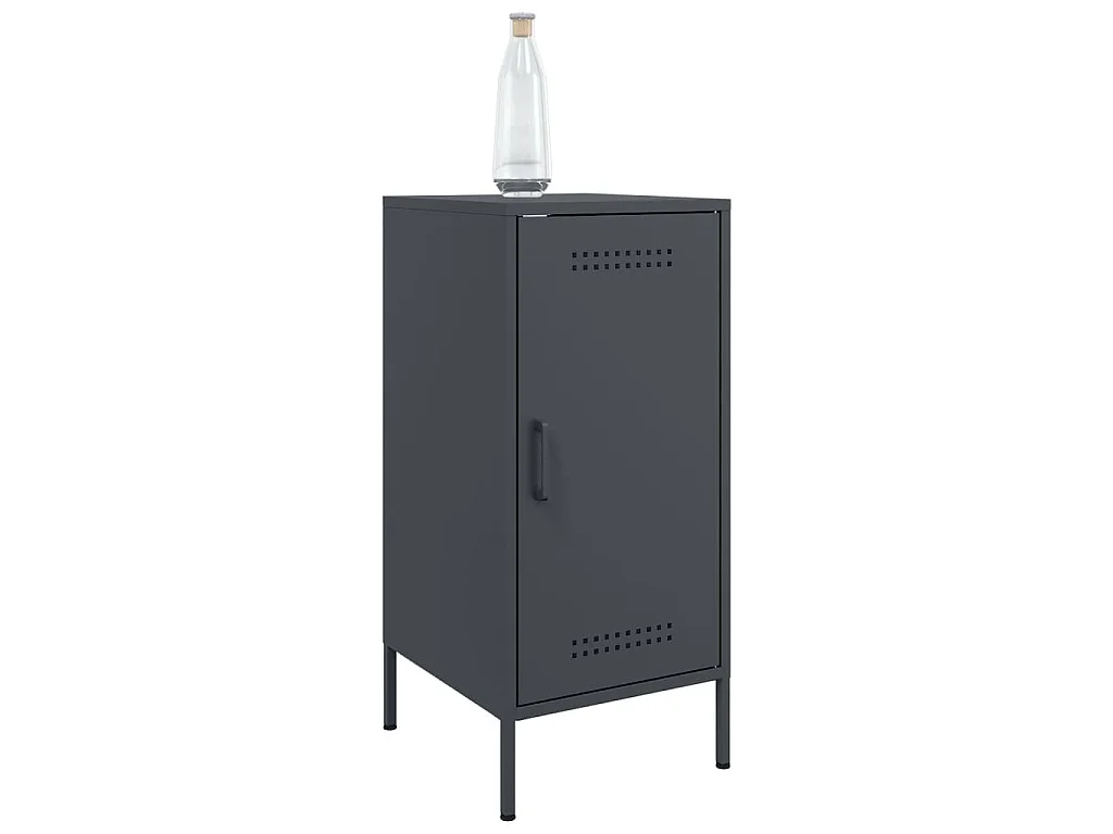 Dressoirs 2 st 36x39x79 cm staal antracietkleurig
