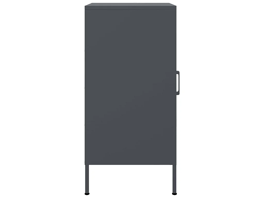 Dressoirs 2 st 36x39x79 cm staal antracietkleurig