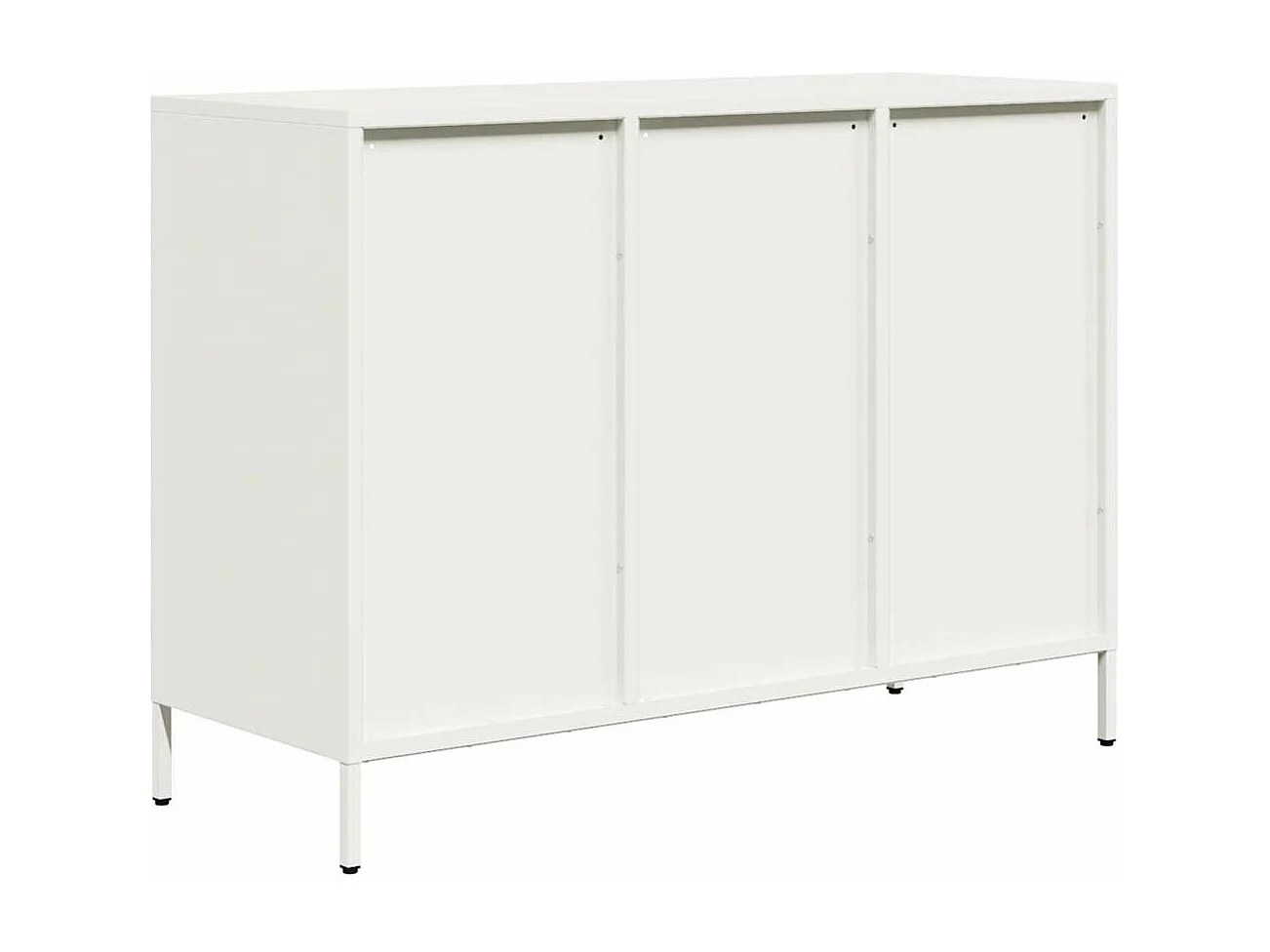 Buffet blanc 101,5x39x73,5 cm acier laminé à froid
