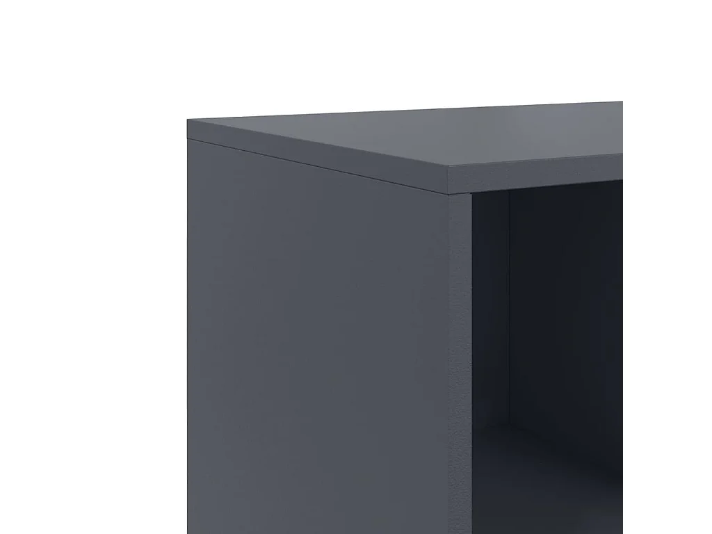 Buffet anthracite 100,5x39x72 cm acier