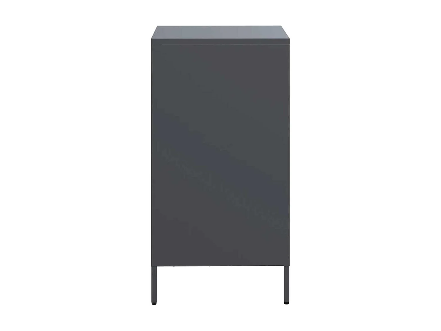 Dressoir 35x39x73,5 cm koudgewalst staal antracietkleurig