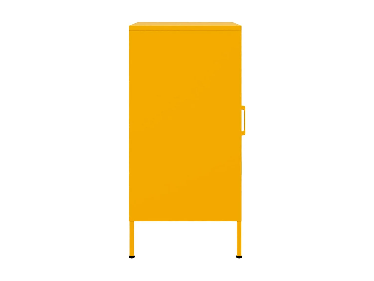 Buffets 2 pcs jaune moutarde 36x39x79 cm acier