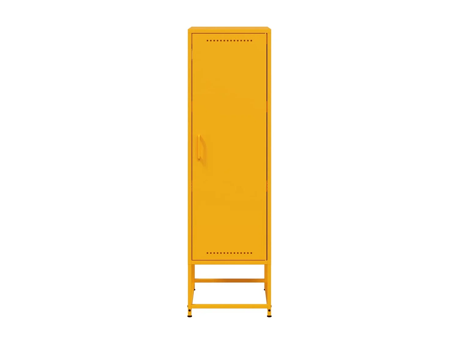 Buffet jaune moutarde 36x39x123 cm acier