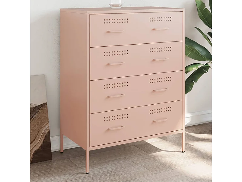 Sideboard Rosa 68x39x89 cm Stahl