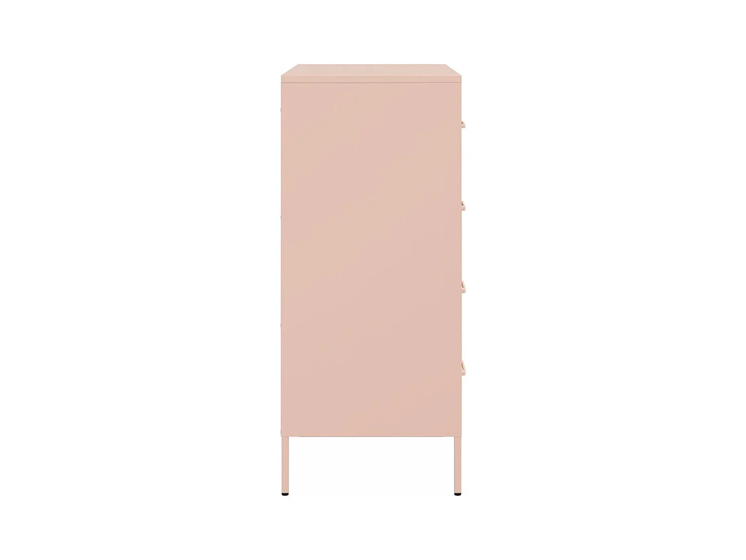 Credenza Rosa 68x39x89 cm in Acciaio