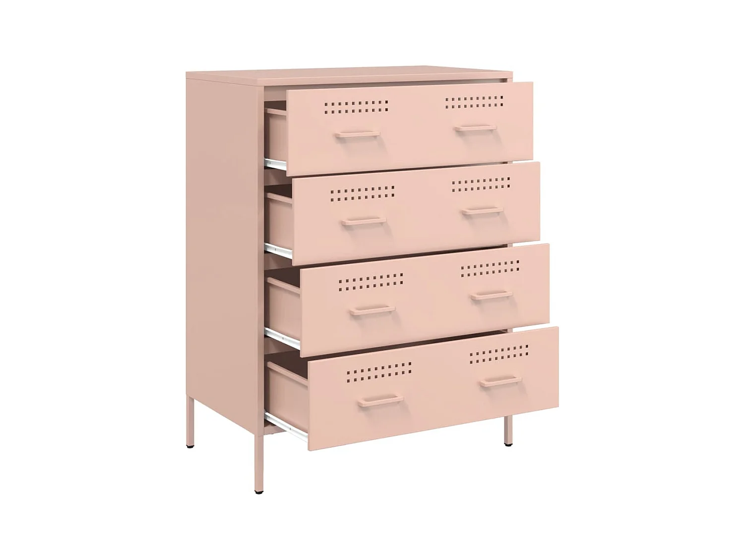 Credenza Rosa 68x39x89 cm in Acciaio