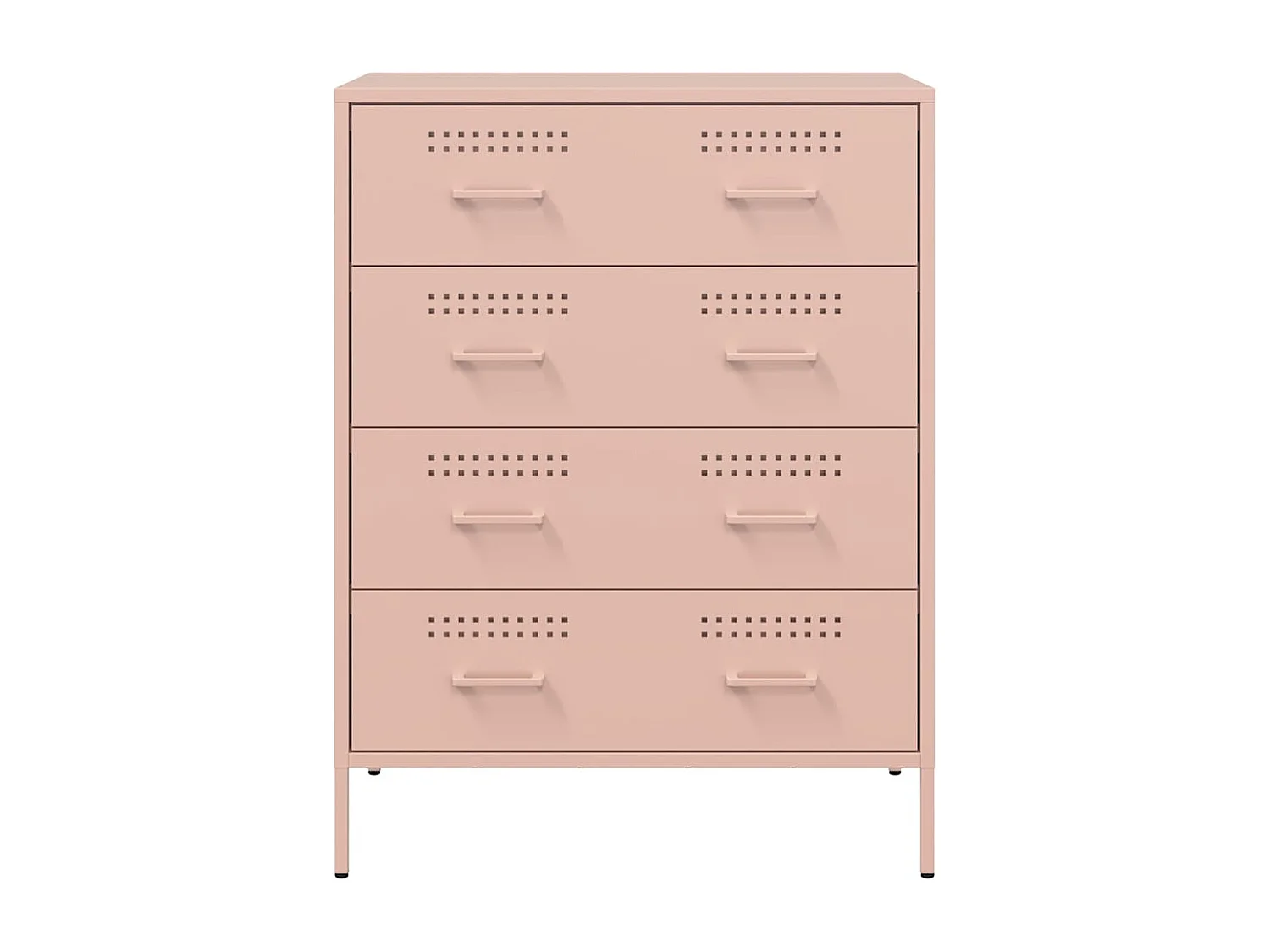 Buffet rose 68x39x89 cm acier