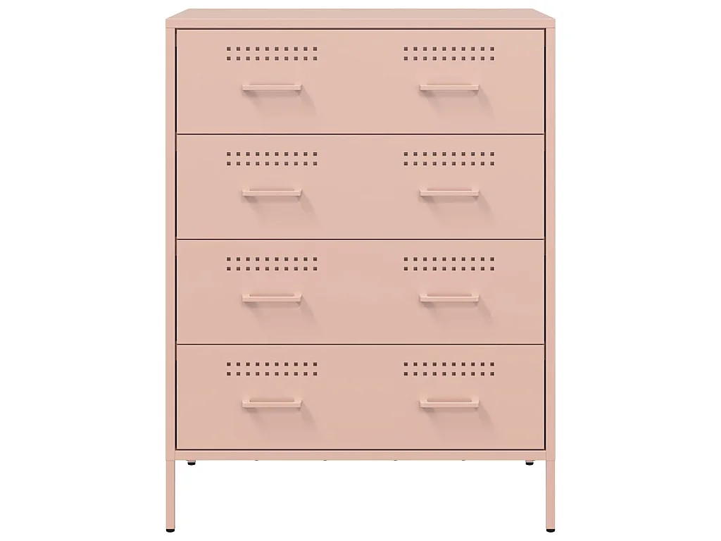 Credenza Rosa 68x39x89 cm in Acciaio