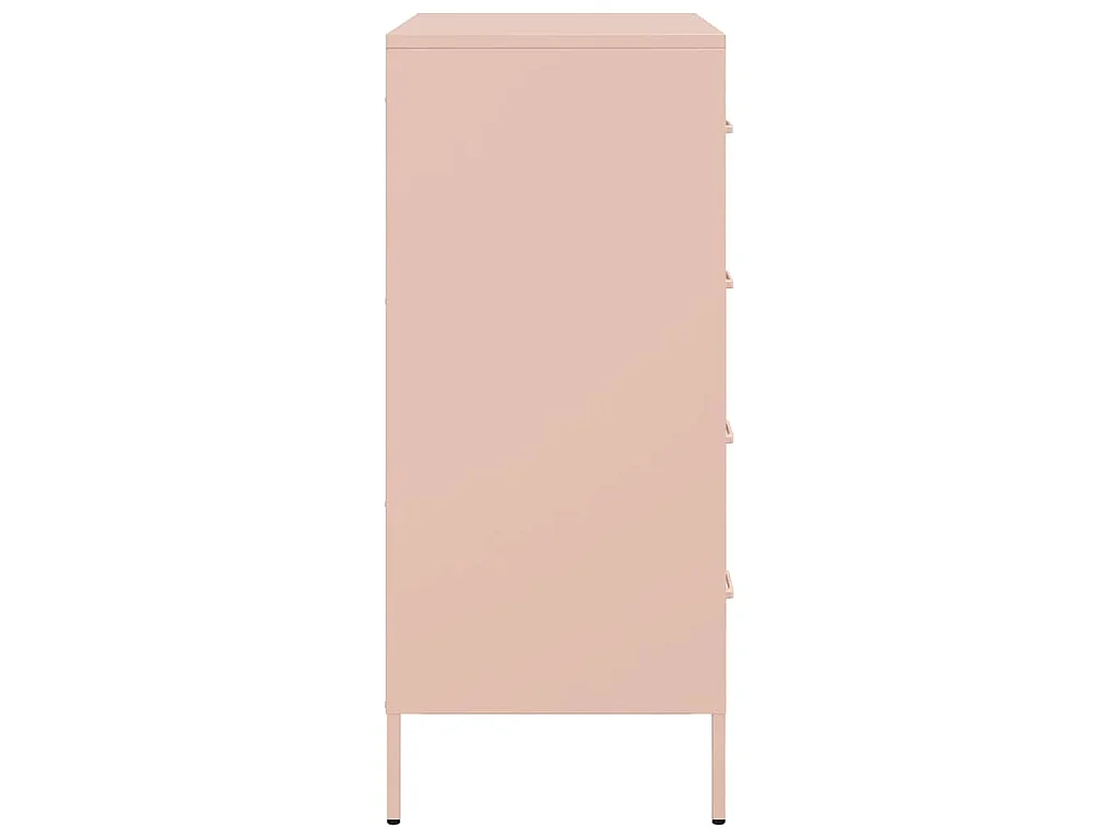 Credenza Rosa 68x39x89 cm in Acciaio