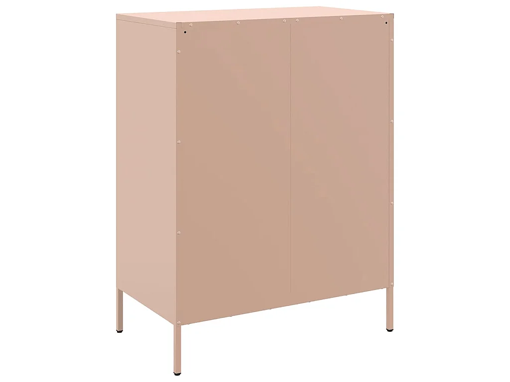 Credenza Rosa 68x39x89 cm in Acciaio