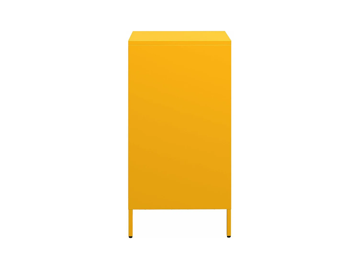 Buffet jaune moutarde 35x39x73,5 cm acier laminé à froid