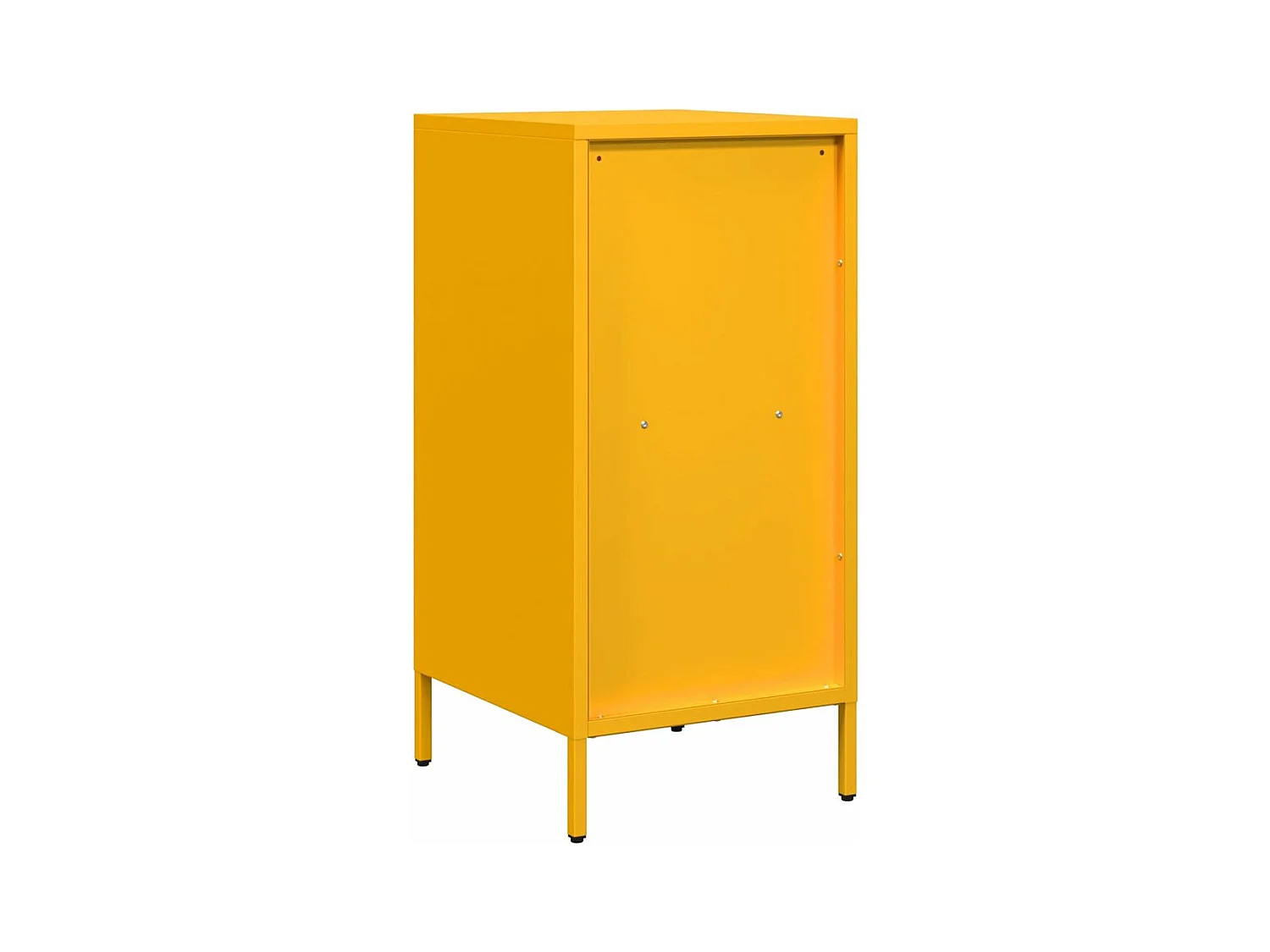 Buffet jaune moutarde 35x39x73,5 cm acier laminé à froid