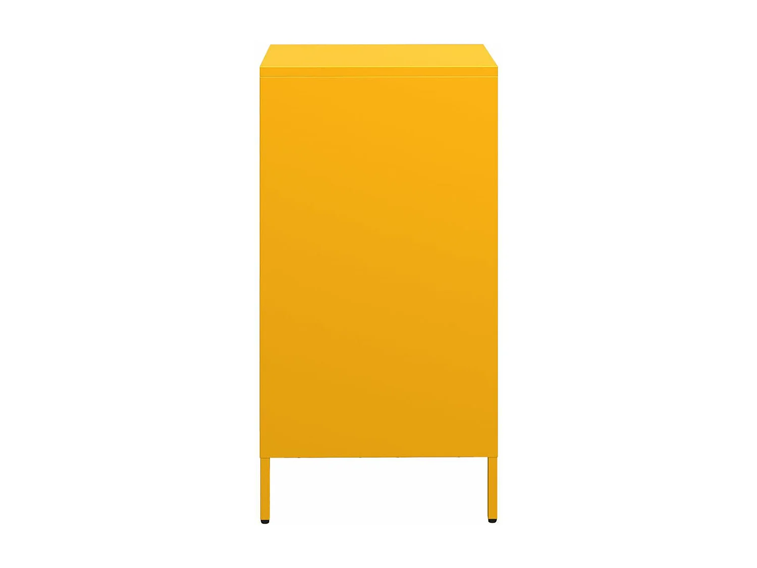 Buffet jaune moutarde 35x39x73,5 cm acier laminé à froid