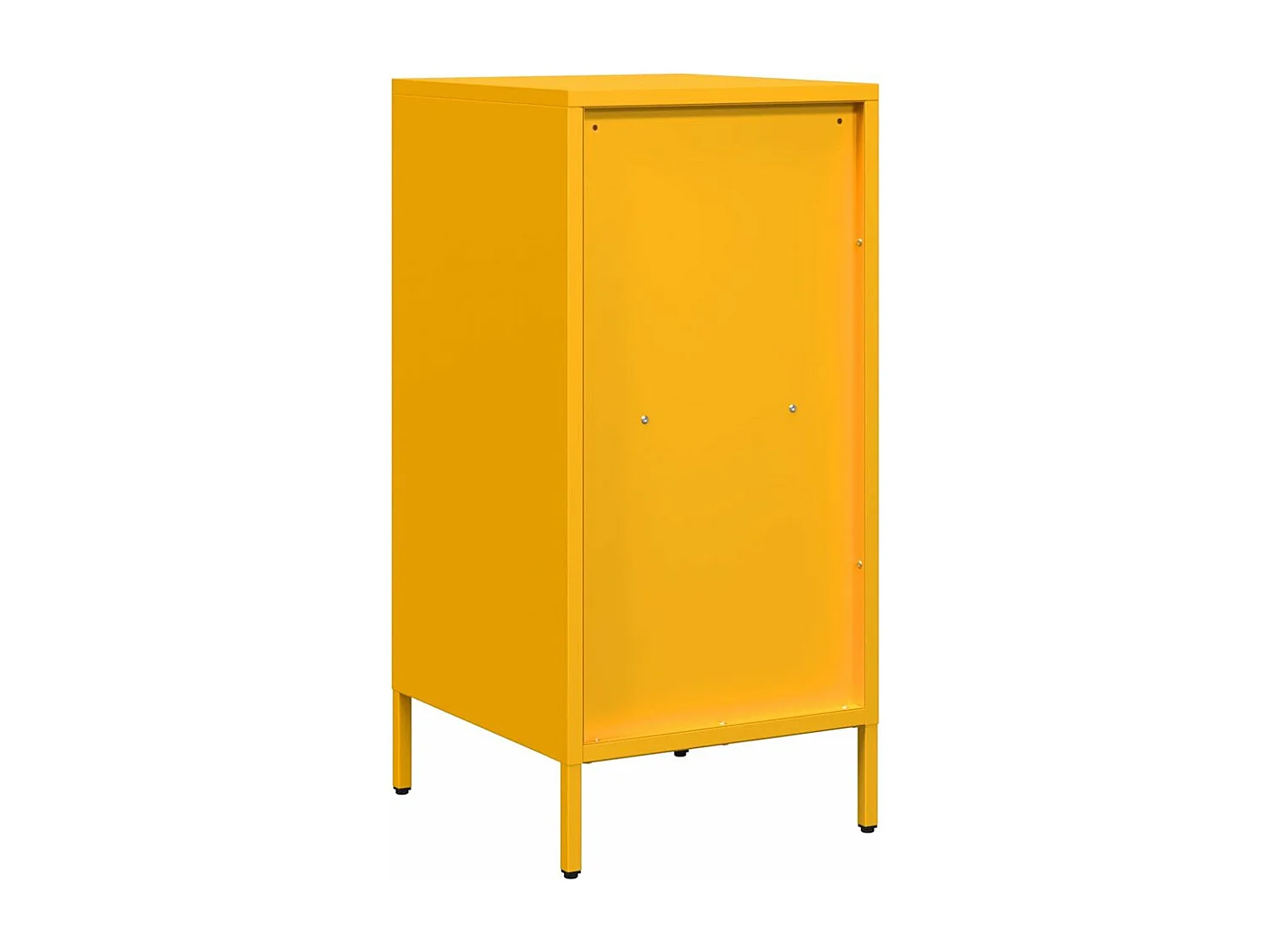 Buffet jaune moutarde 35x39x73,5 cm acier laminé à froid