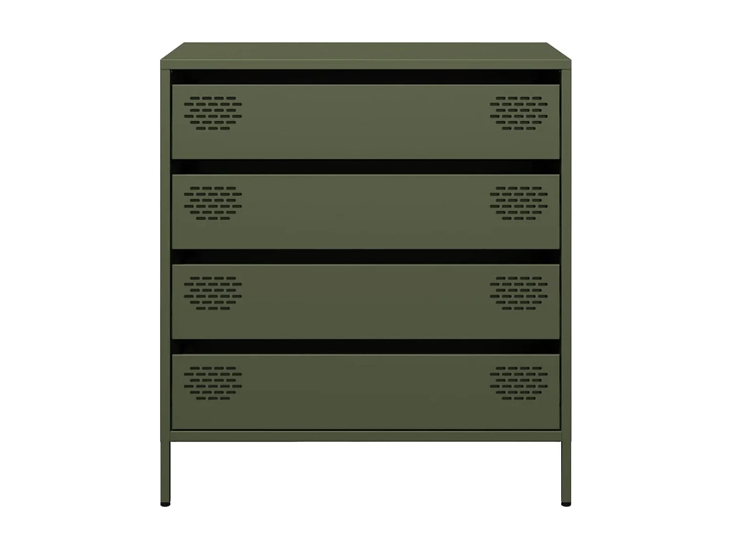 Aparador 68x39x73,5 cm aço laminado a frio verde-azeitona