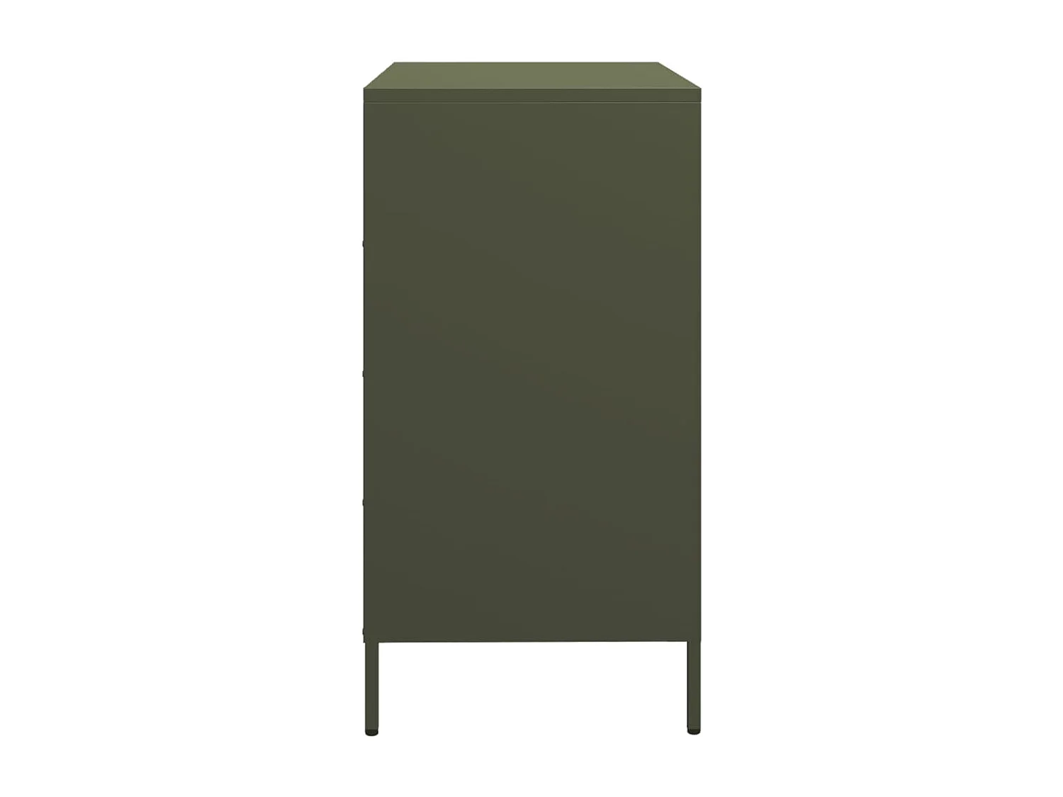 Aparador 68x39x73,5 cm aço laminado a frio verde-azeitona
