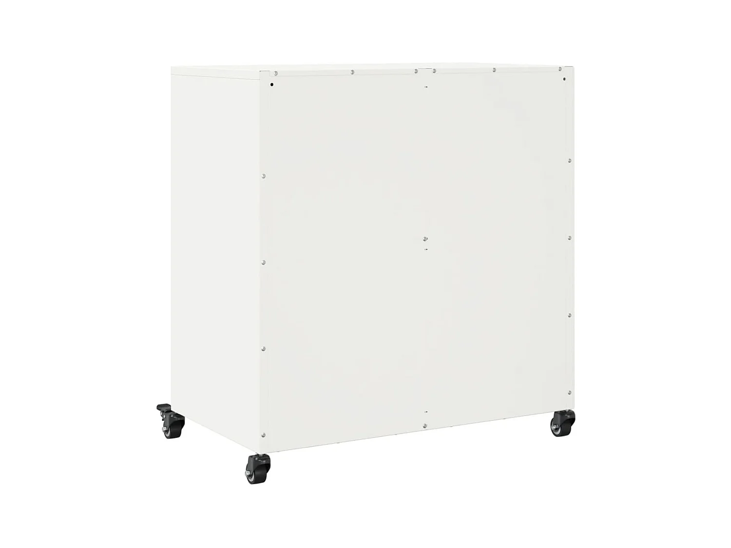 Dressoir 68x39x72 cm staal wit