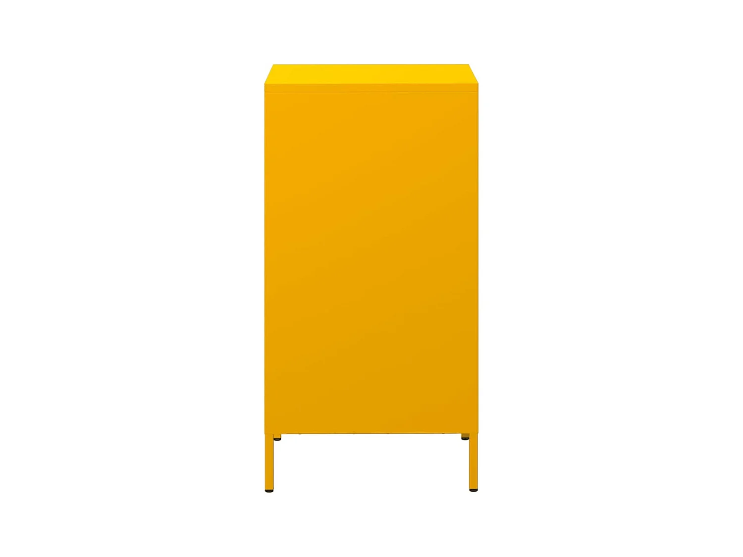 Buffet jaune moutarde 35x39x73,5 cm acier laminé à froid
