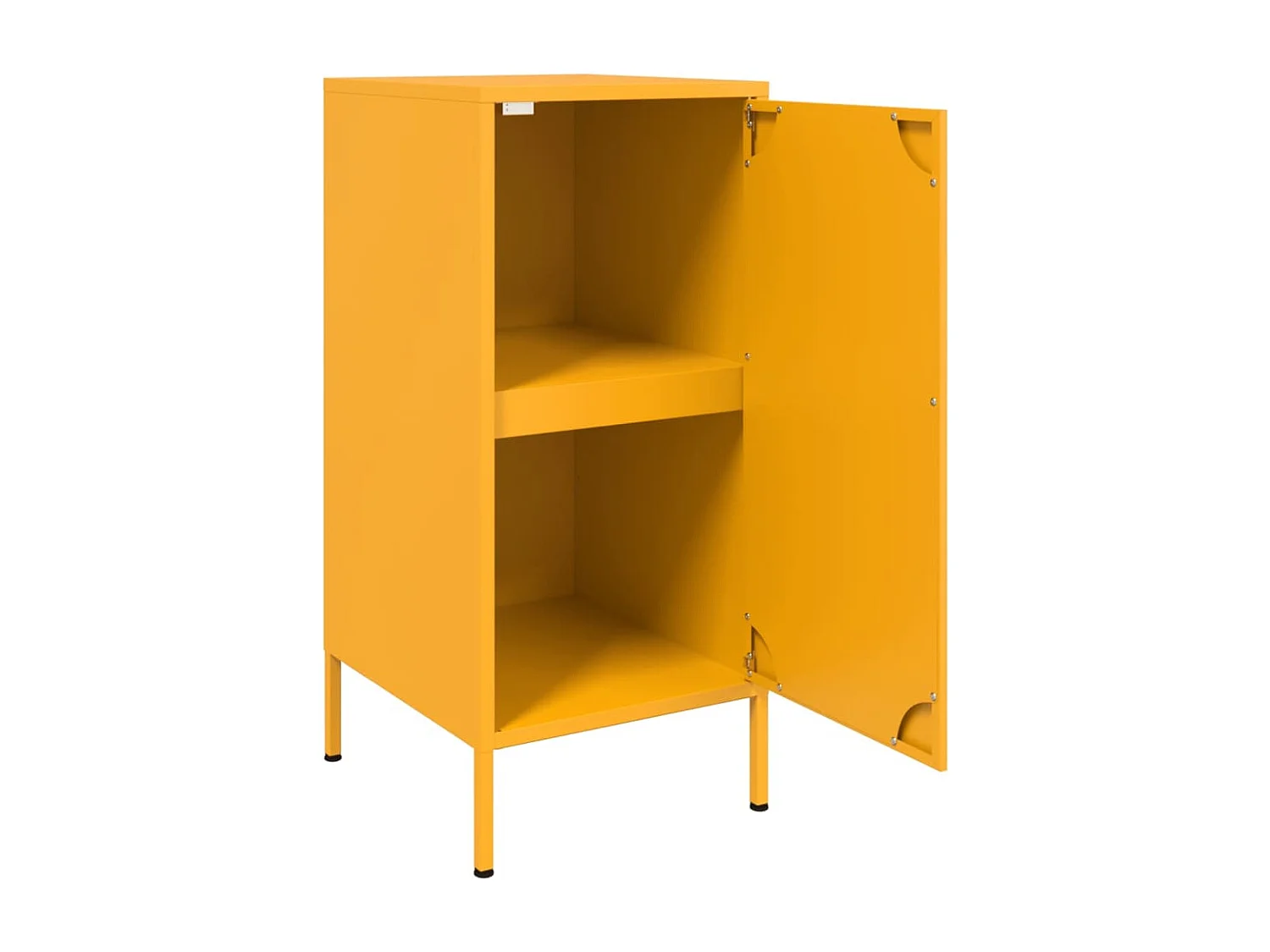 Buffet jaune moutarde 36x39x79 cm acier