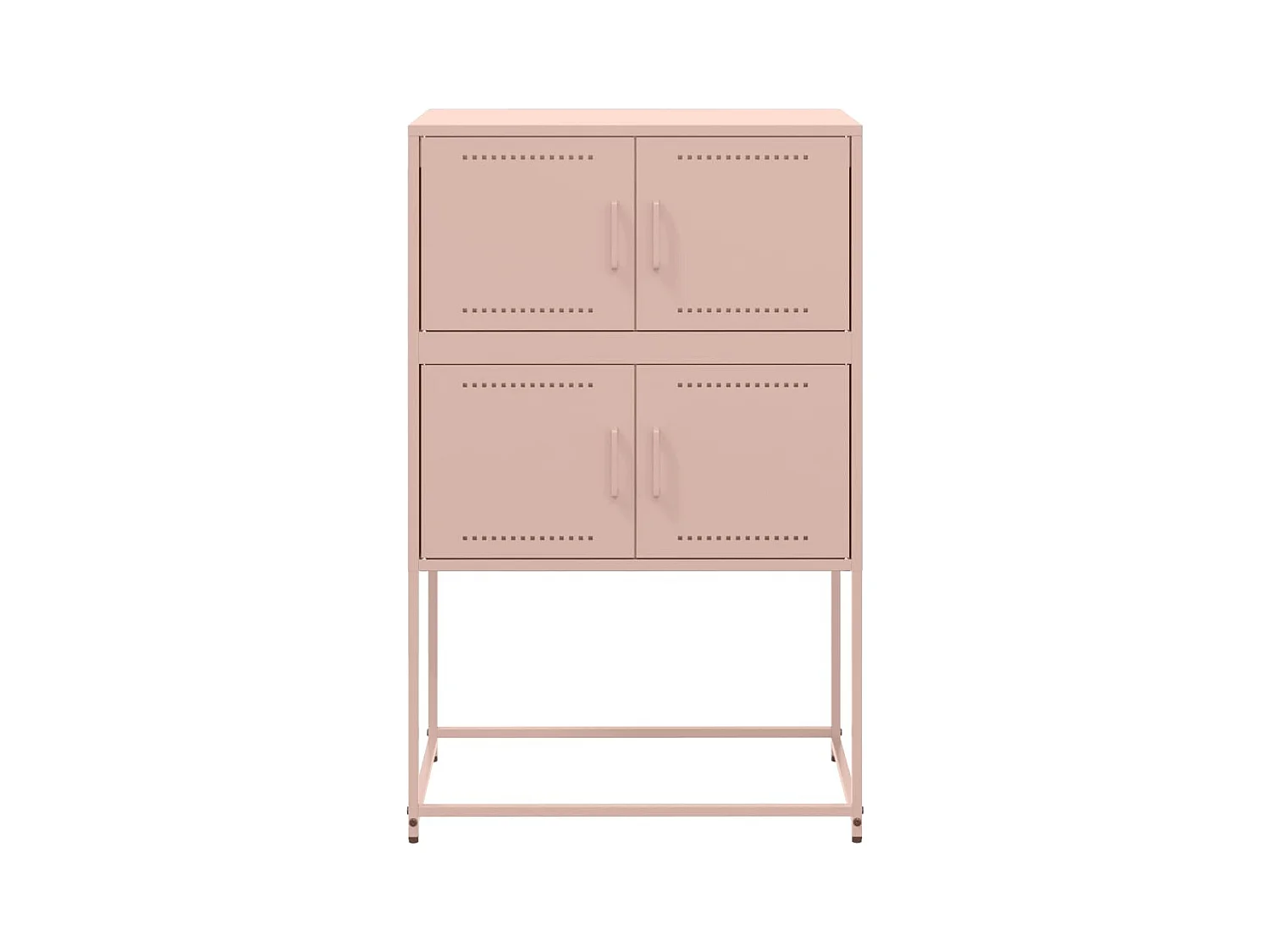 Buffet rose 68,5x38,5x107 cm acier