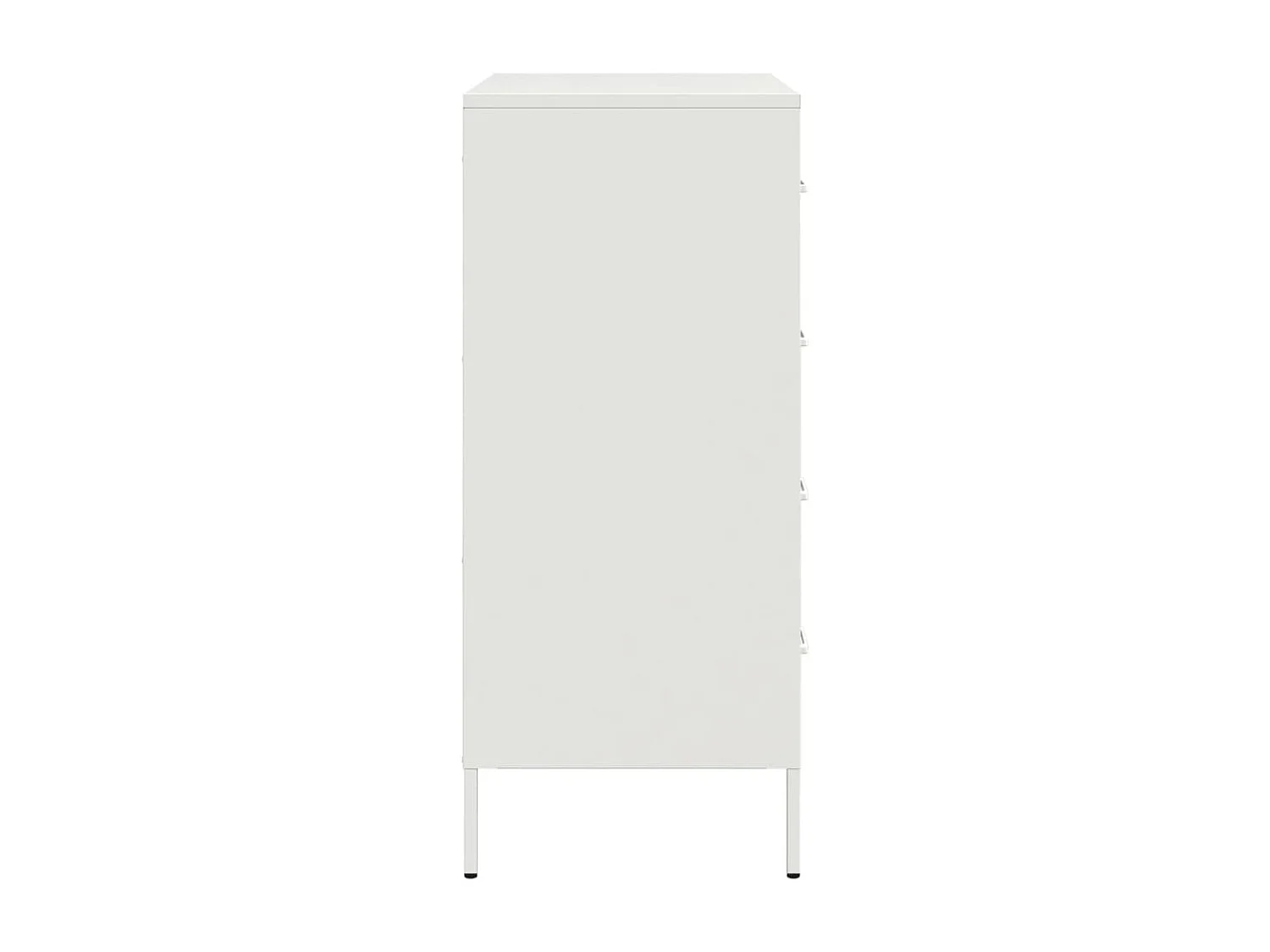 Dressoir 68x39x89 cm staal wit