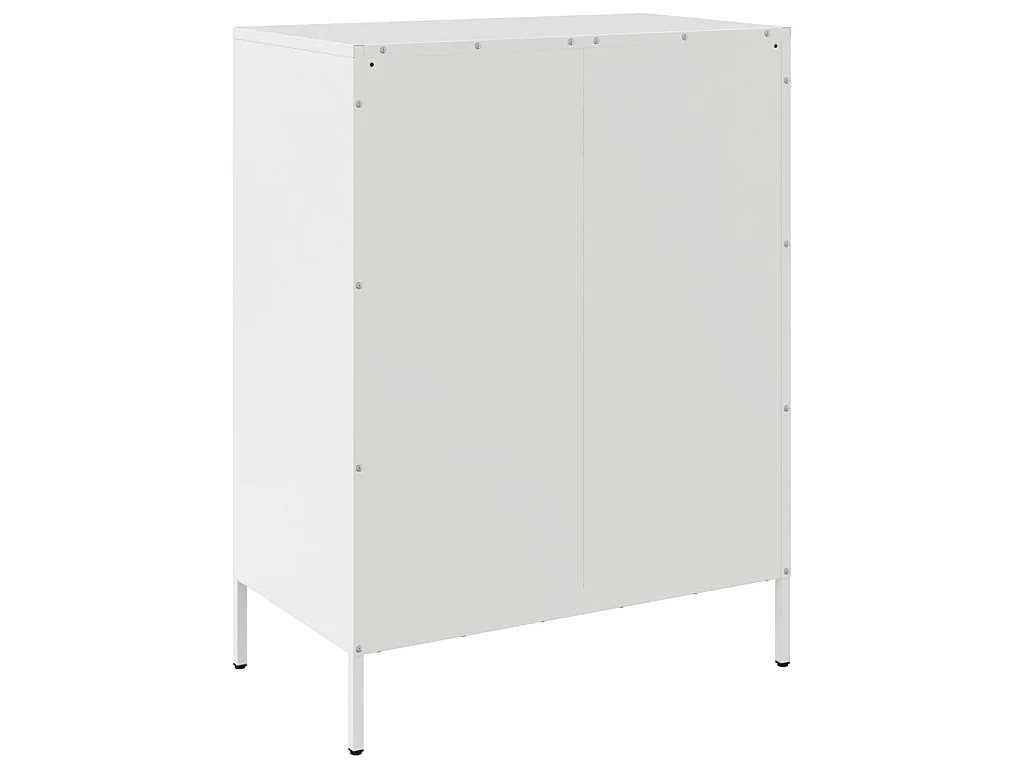 Sideboard Weiß 68x39x89 cm Stahl