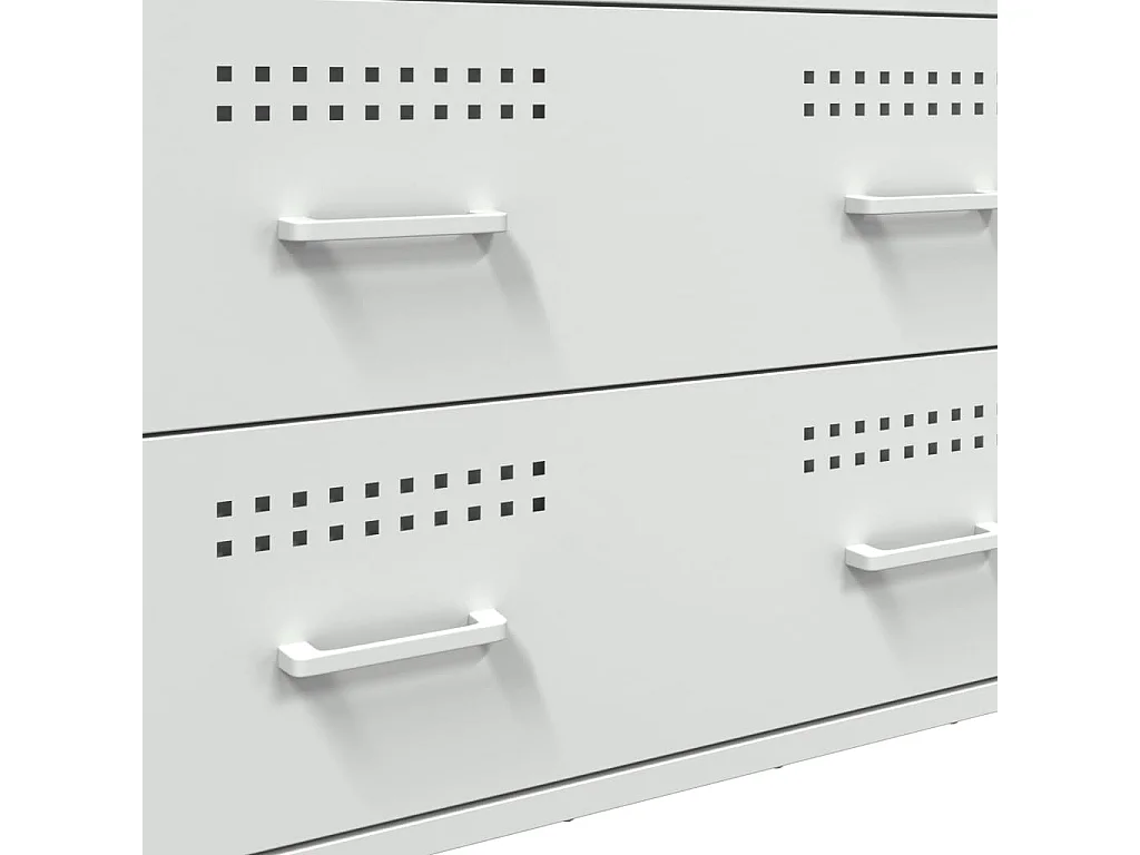 Sideboard Weiß 68x39x89 cm Stahl