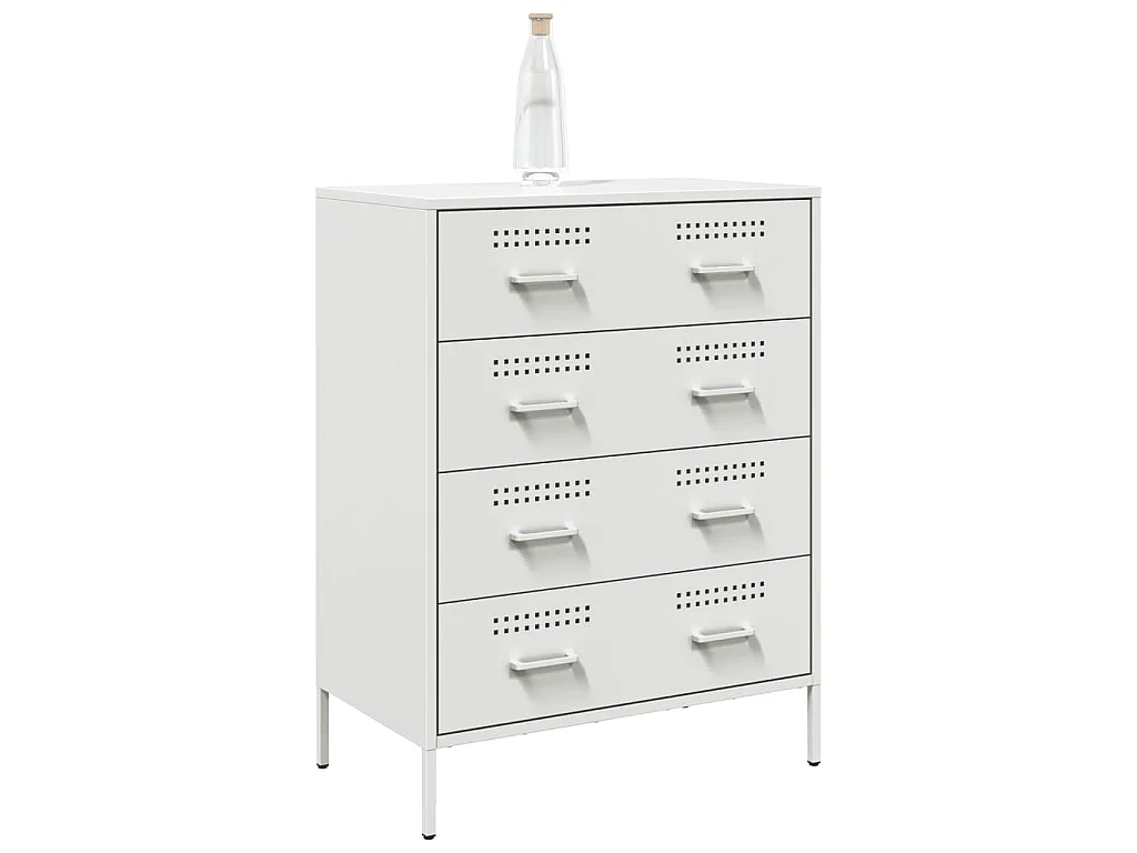 Sideboard Weiß 68x39x89 cm Stahl