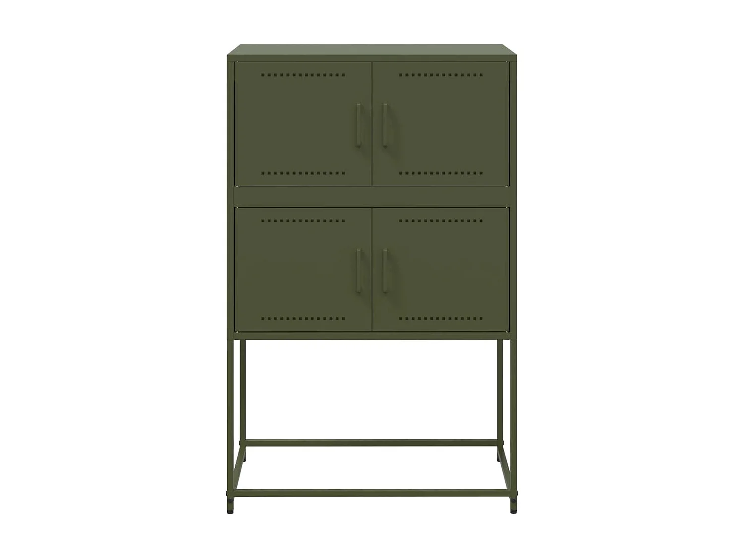 Sideboard Olivgrün 68,5x38,5x107 cm Stahl