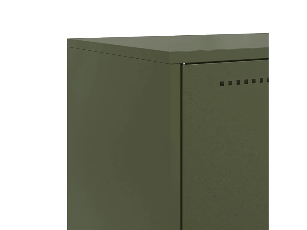 Sideboard Olivgrün 68,5x38,5x107 cm Stahl