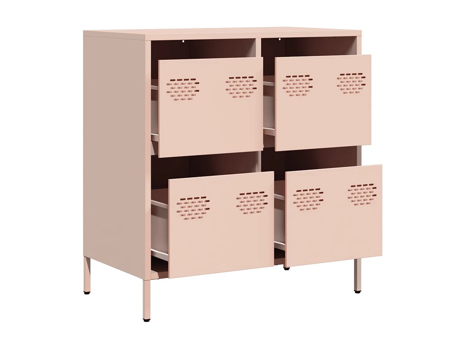 Buffet rose 68x39x73,5 cm acier laminé à froid