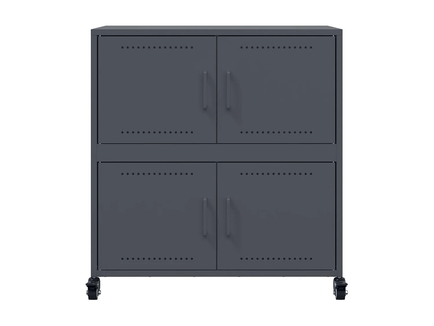 Dressoir 68x39x72 cm staal antracietkleurig