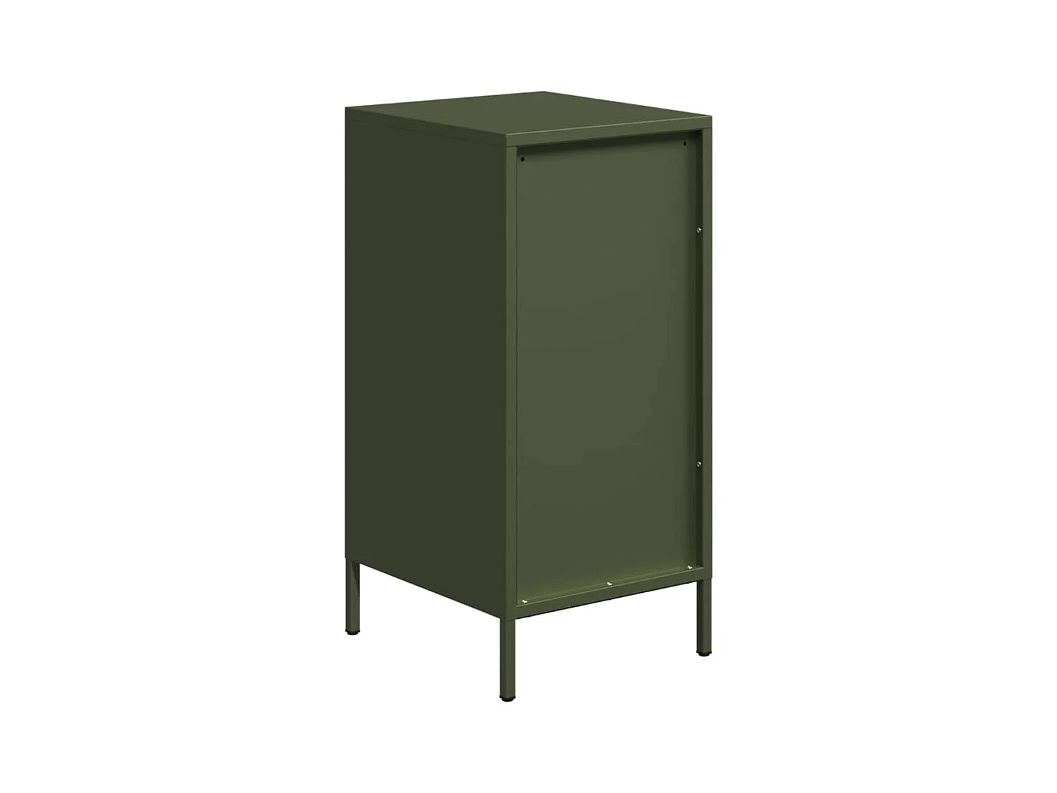 Aparador de acero laminado en frío verde oliva 35x39x73,5 cm