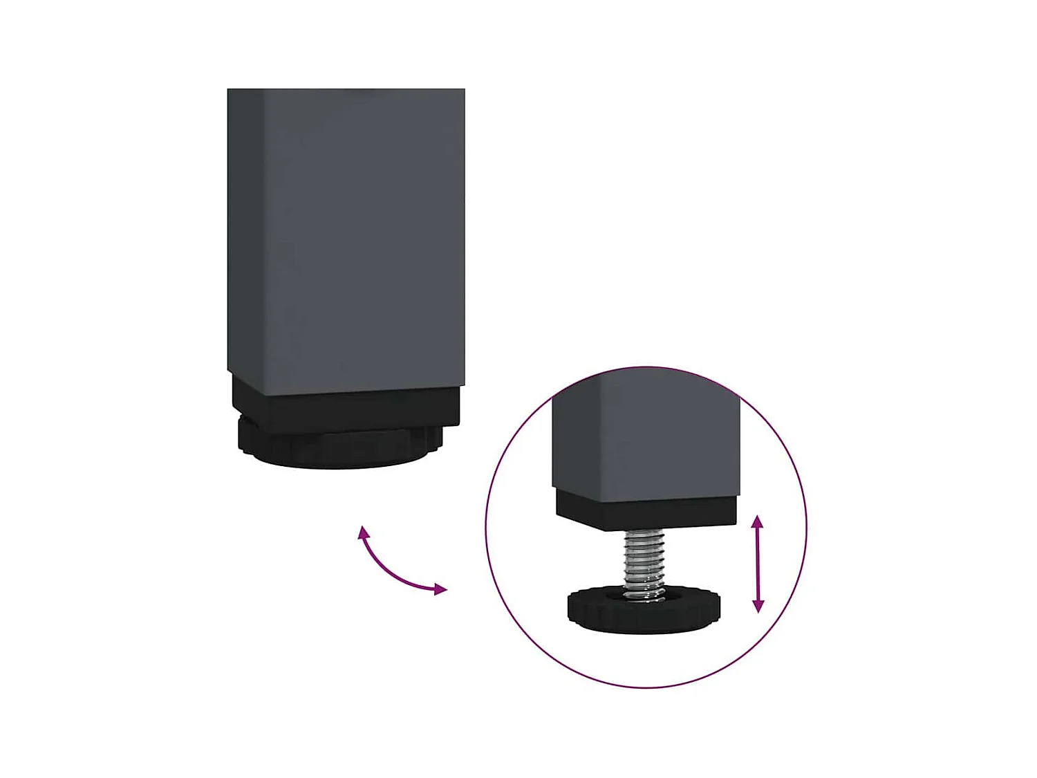 Sideboard Anthrazit 35x39x73,5 cm Kaltgewalzter Stahl