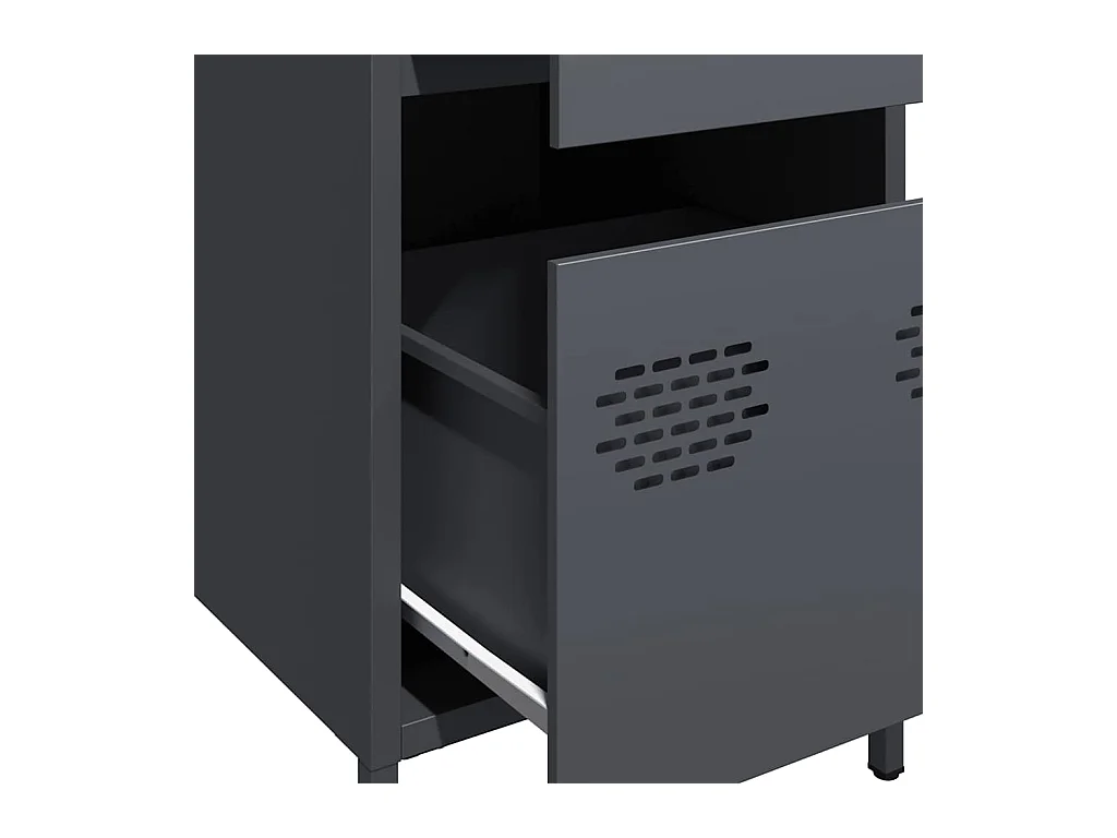 Sideboard Anthrazit 35x39x73,5 cm Kaltgewalzter Stahl