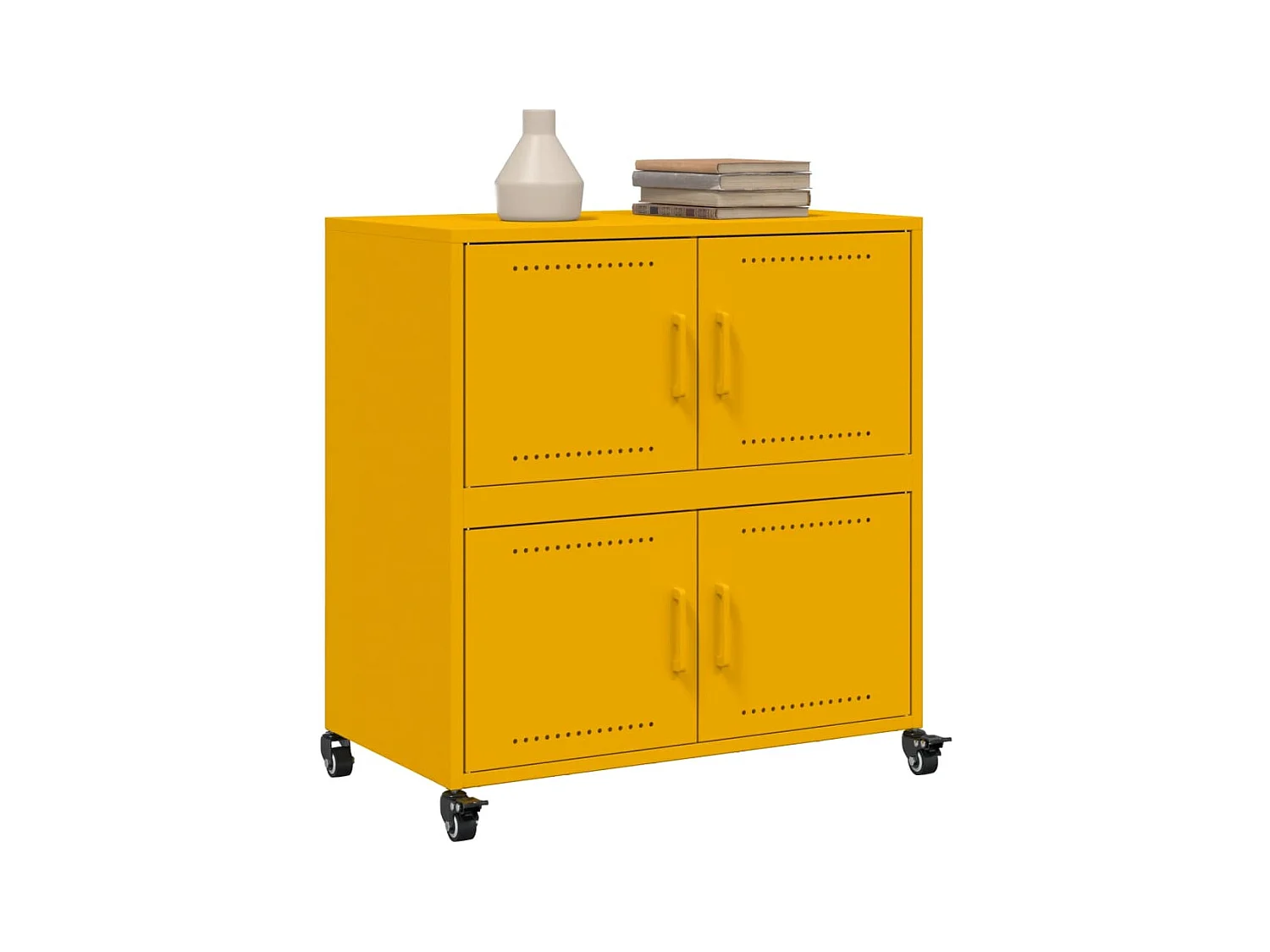 Sideboard Senfgelb 68,5x39x72 cm Stahl