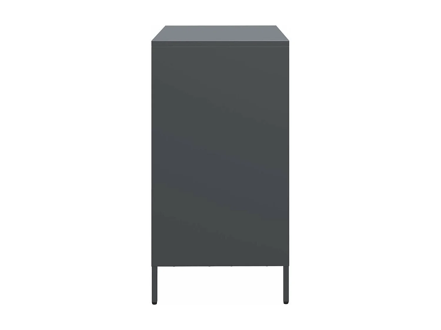 Buffet anthracite 68x39x73,5 cm acier laminé à froid