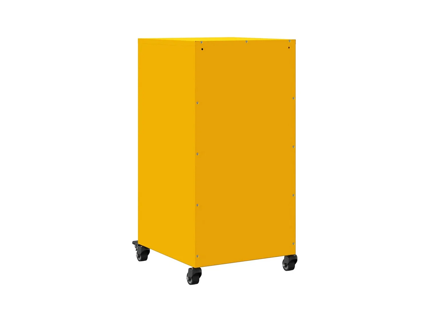 Buffet jaune moutarde 36x39x72 cm acier