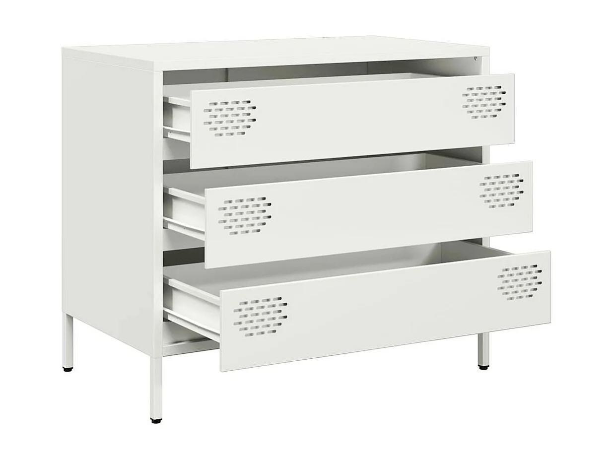 Buffet blanc 68x39x58,5 cm acier laminé à froid