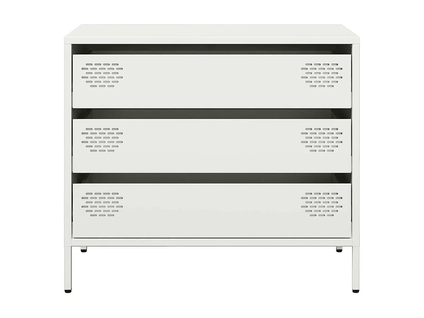 Buffet blanc 68x39x58,5 cm acier laminé à froid