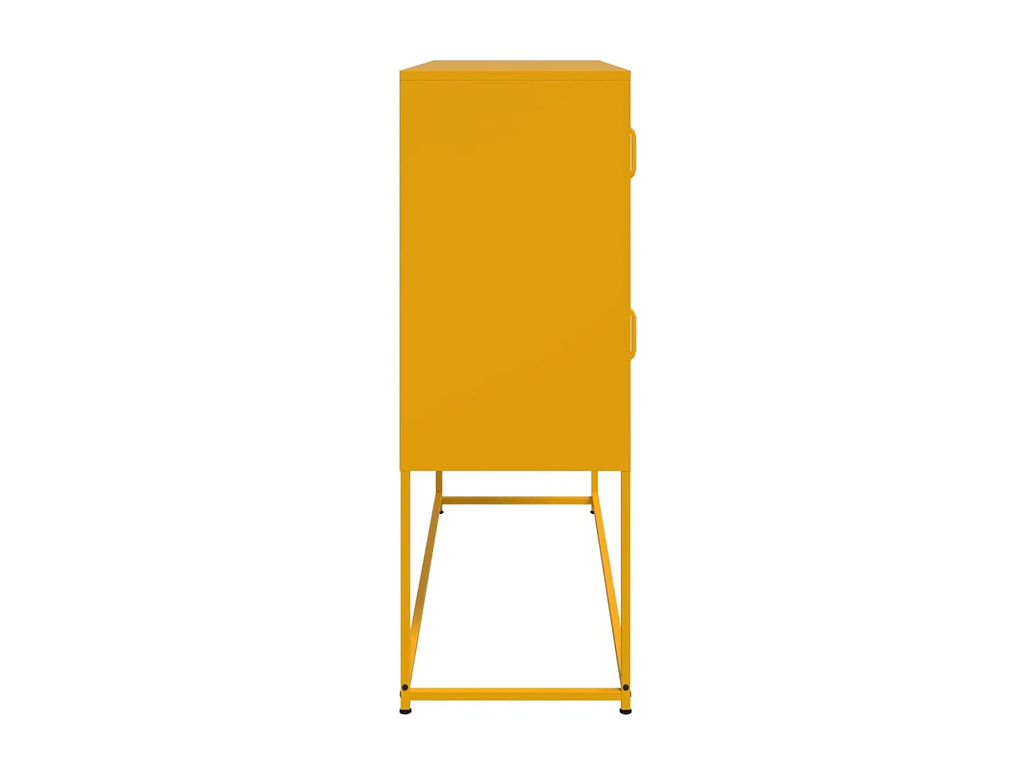 Aparador 100,5x39x107 cm aço amarelo mostarda