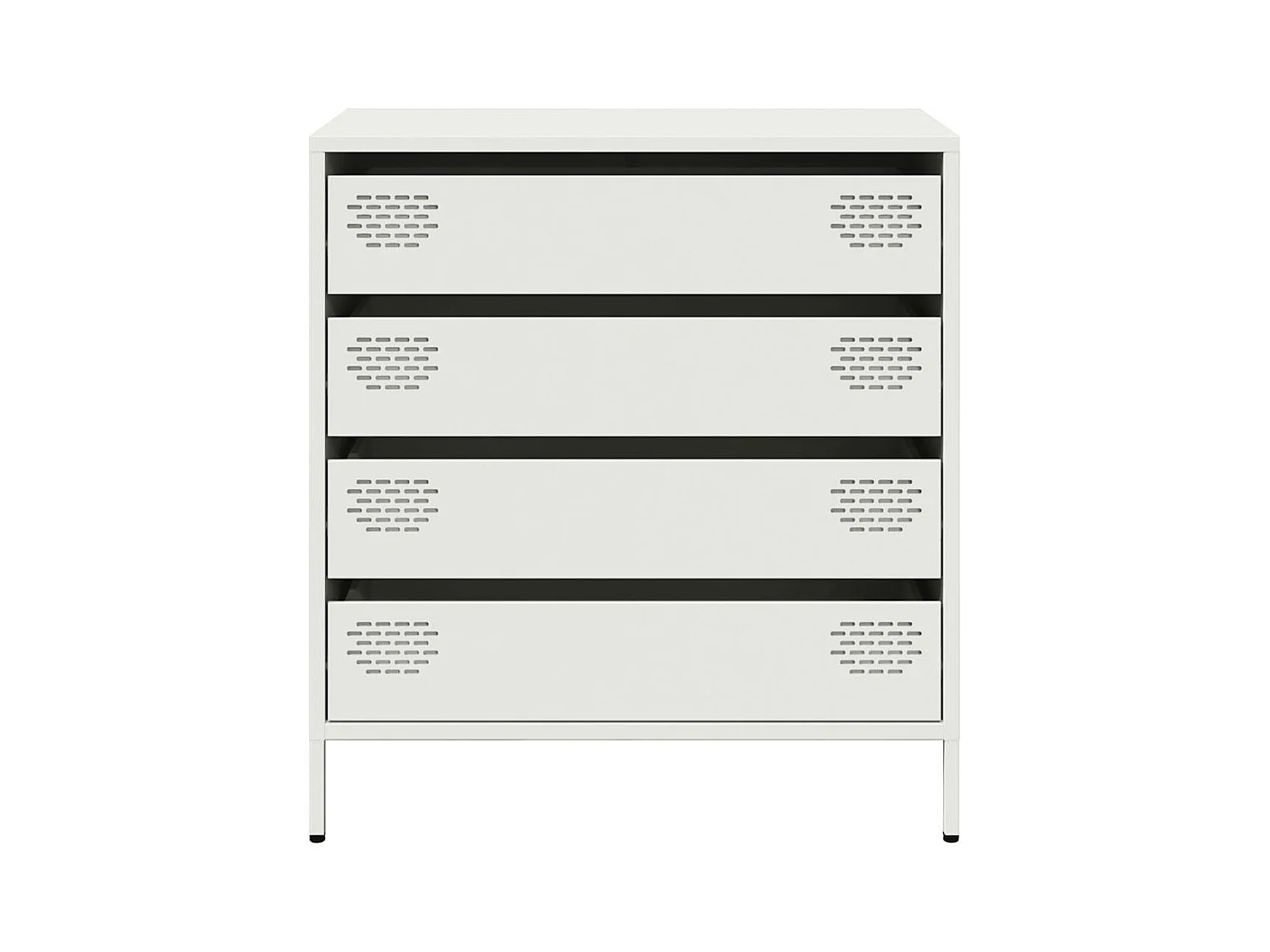 Buffet blanc 68x39x73,5 cm acier laminé à froid