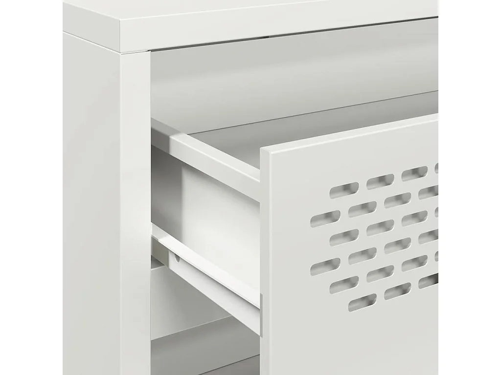 Buffet blanc 68x39x73,5 cm acier laminé à froid